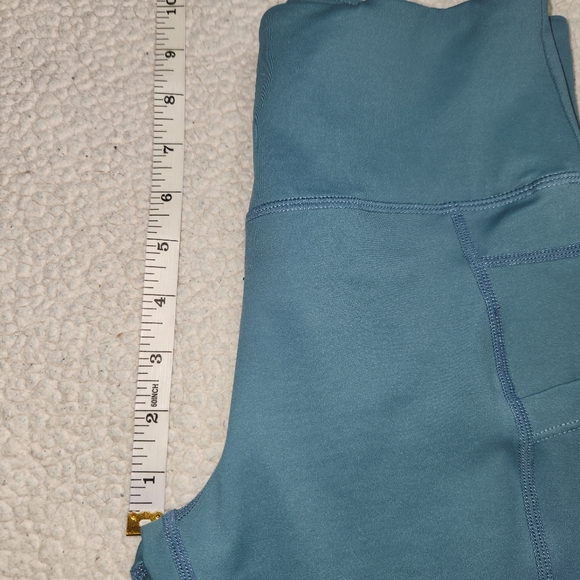Zyia Blue Light N Tight Leggings Women's Size 4 Pockets Tummy Control, Cropped - Picture 6 of 7